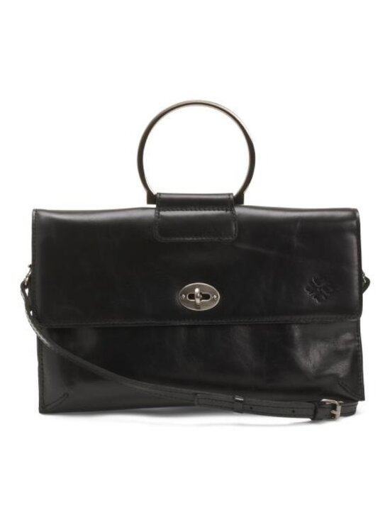 Patricia Nash Handbags - PATRICIA NASH Leather Belvi Metal Handle Crossbody
